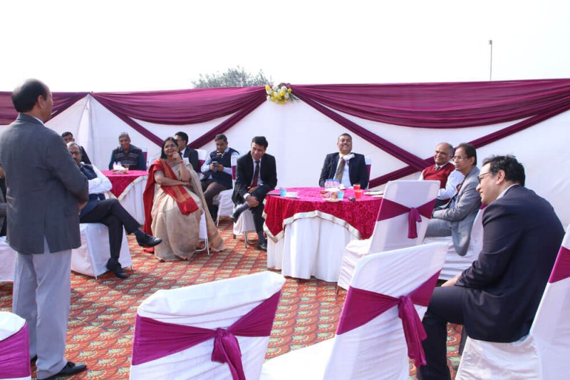 Dr. K. R. Madhar delivering his speech at New Customs House, New Delhi, at the time of his Superannuation from Indian Customs Department.